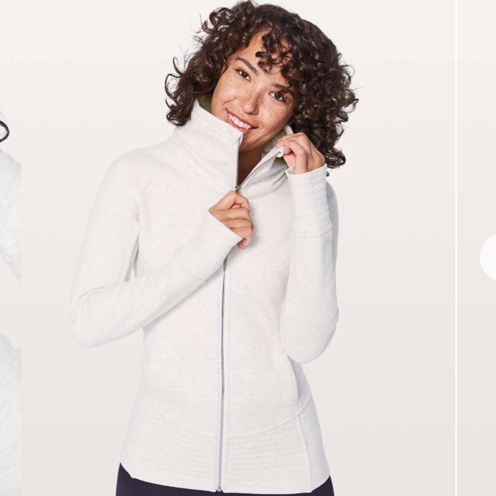 {Lululemon} NWT Radiant Jacket II (Heather White)